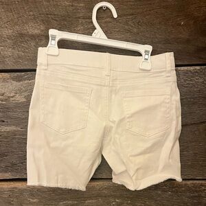 Fabkids White Distressed Shorts